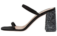 MIU MIU Slip Resistant Slide Slippers Women's Black