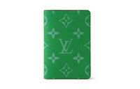 LOUIS VUITTON Leather Wallet Women's Green
