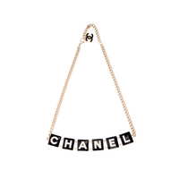 CHANEL 2022 Logo charm Chain link Belt