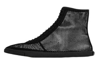 SAINT LAURENT Tou High Top Skateboard Shoes Women's Black