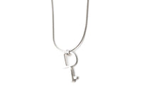 DIOR Metal Plating Necklaces Unisex Silver