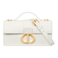 DIOR Soft Calfskin Shoulder Bag, Crossbody Bag Mini Women's White