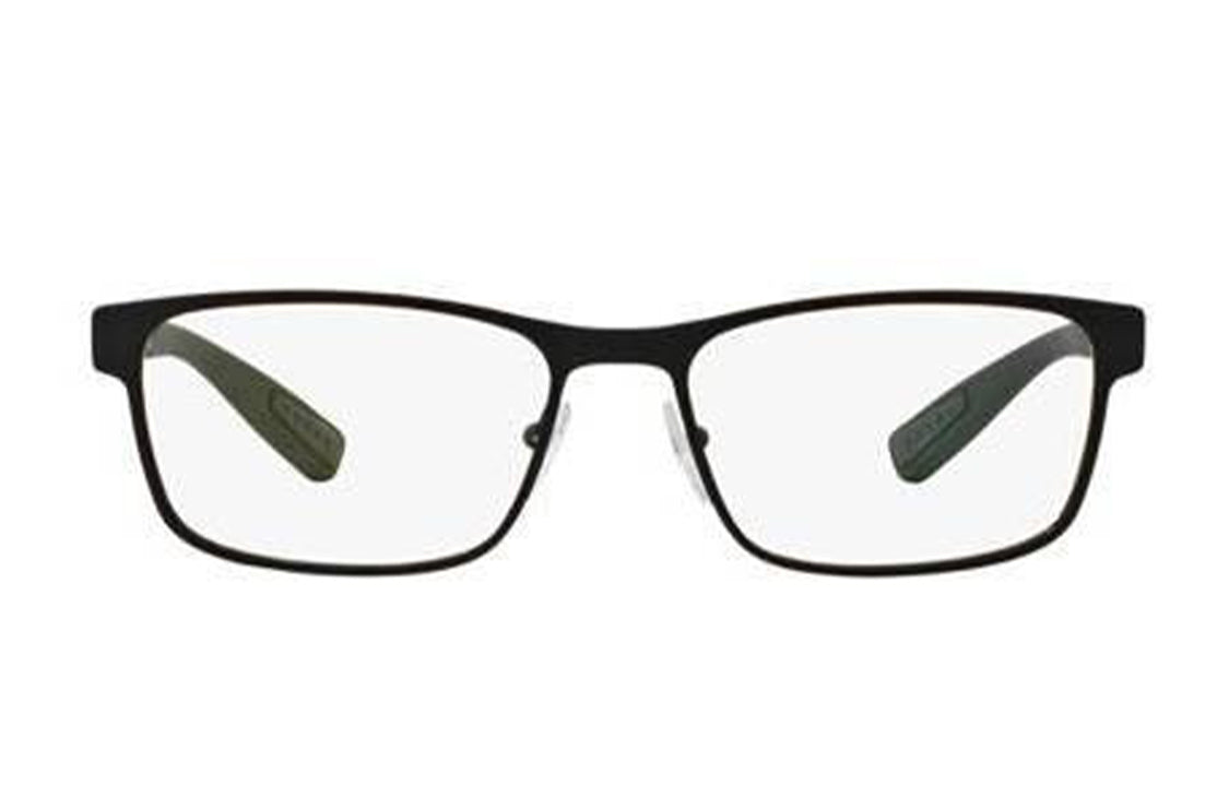 PRADA Alloy Rectangular Optical Glasses Men's Black