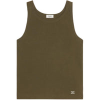 CELINE Triomphe Tank Top In Ribbed Silk Jersey