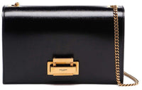 SAINT LAURENT Leather Chain Bag, Shoulder Bag, Crossbody Bag Women's Black