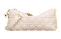 DIOR Sheepskin Handbag, Shoulder Bag Women's Ivory White