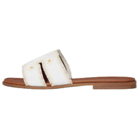 CELINE Slide Slippers Women's White
