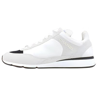CHANEL Low Top Casual Shoes Women's Gray White Black