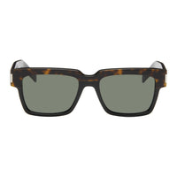 SAINT LAURENT Acetate Square Sunglasses Women's Brown