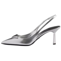 PRADA Slim Heel High Heels 7.5cm Women's Silver