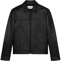 CELINE Leather Jacket Men's Black