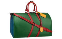 LOUIS VUITTON Keepall Bandouliere Wavy 50 Epi Colorblock