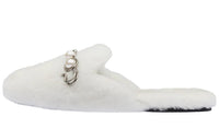 MIU MIU Wrap-toe Slippers Women's White