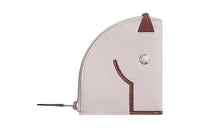 HERMES Mysore Goat Skin Wallets Coin Purses Women's Light Purple Red Multicolor