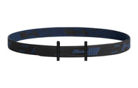 HERMES Belt Men's Black/Blue Width: 3.2cm