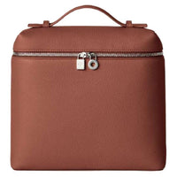 Loro Piana Calfskin Backpack Women's Dark Brown