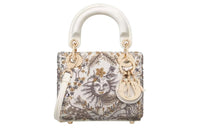 DIOR Lady Dior Satin Crossbody One Shoulder Handbags Women's Multicolor