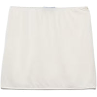 PRADA Stretch Jersey Miniskirt Casual Short Skirts Women's White