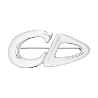 DIOR Brass Brooches Unisex Silver