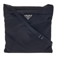 PRADA Nylon Shoulder Bag Crossbody Bag Unisex Black