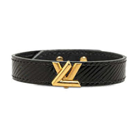 LOUIS VUITTON Leather Bracelets Women's Black