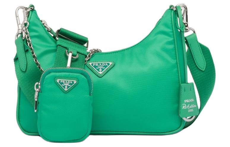 PRADA 2005 Shoulder Bag Green Mint