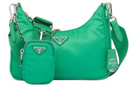 PRADA 2005 Shoulder Bag Green Mint