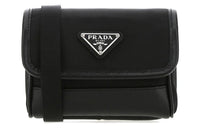 PRADA Re-Nylon Nylon Fabric Shoulder Bag Crossbody Bag Men's Black