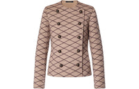 LOUIS VUITTON Double-Breasted Malletage Jacquard Jacket