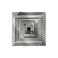 HERMES Silk Scarves Men's White/Gray/Black