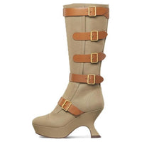 DIOR Knee-high Boots 9.5cm Women's Brown