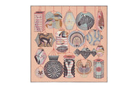 HERMES Silk Scarves Women's Pink