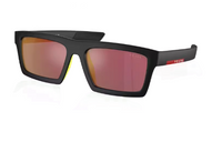 PRADA Rectangular Sunglasses Men's Black