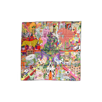 HERMES Silk Silk Scarves Unisex Pink