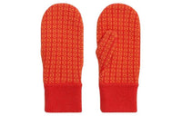 HERMES Knit Gloves Women's Orange