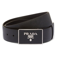 PRADA Leather Leather Belts Men's Black -