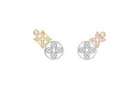 LOUIS VUITTON Idylle Blossom Studs 3 Golds And Diamonds