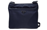 PRADA Nylon Shoulder Bag Crossbody Bag Men's Navy Blue
