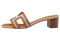 HERMES Oasis Slide Slippers Women's Brown