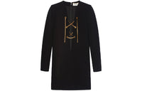 SAINT LAURENT Plunging V neck Dress
