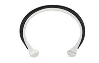 SAINT LAURENT Calfskin Brass Wristbands Men's Black