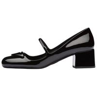 PRADA Patent Logo Mary Jane Shoes 'Black' Women's
