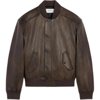 CELINE Leather Jacket Men's Ebony