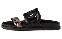 HERMES Extra Slide Slippers Women's Black