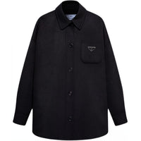 PRADA Triangle Logo Button Up Jacket