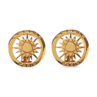 CELINE Gold-Plated Clip-On Earrings Women's Gold