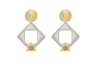 SAINT LAURENT Brass Earrings Women's Gold