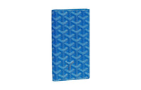 GOYARD SAINT-ROCH Canvas With Leather Dog's Teeth Wallet Unisex Blue