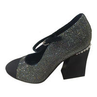 CHANEL 22A Early Autumn High Heels Women's Black Gray Color