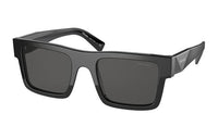 PRADA Plastic Square Sunglasses Men's Black